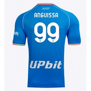 SSC Napoli Frank Anguissa #99 Hjemmebanetrøje 2023-24 Kort ærmer